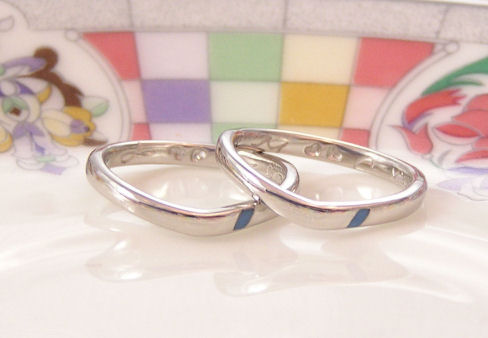 ブルー 結婚指輪