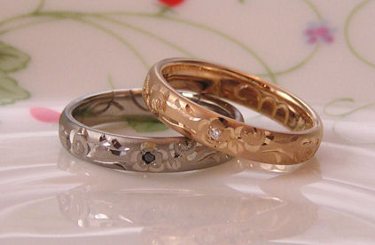 和彫りの結婚指輪